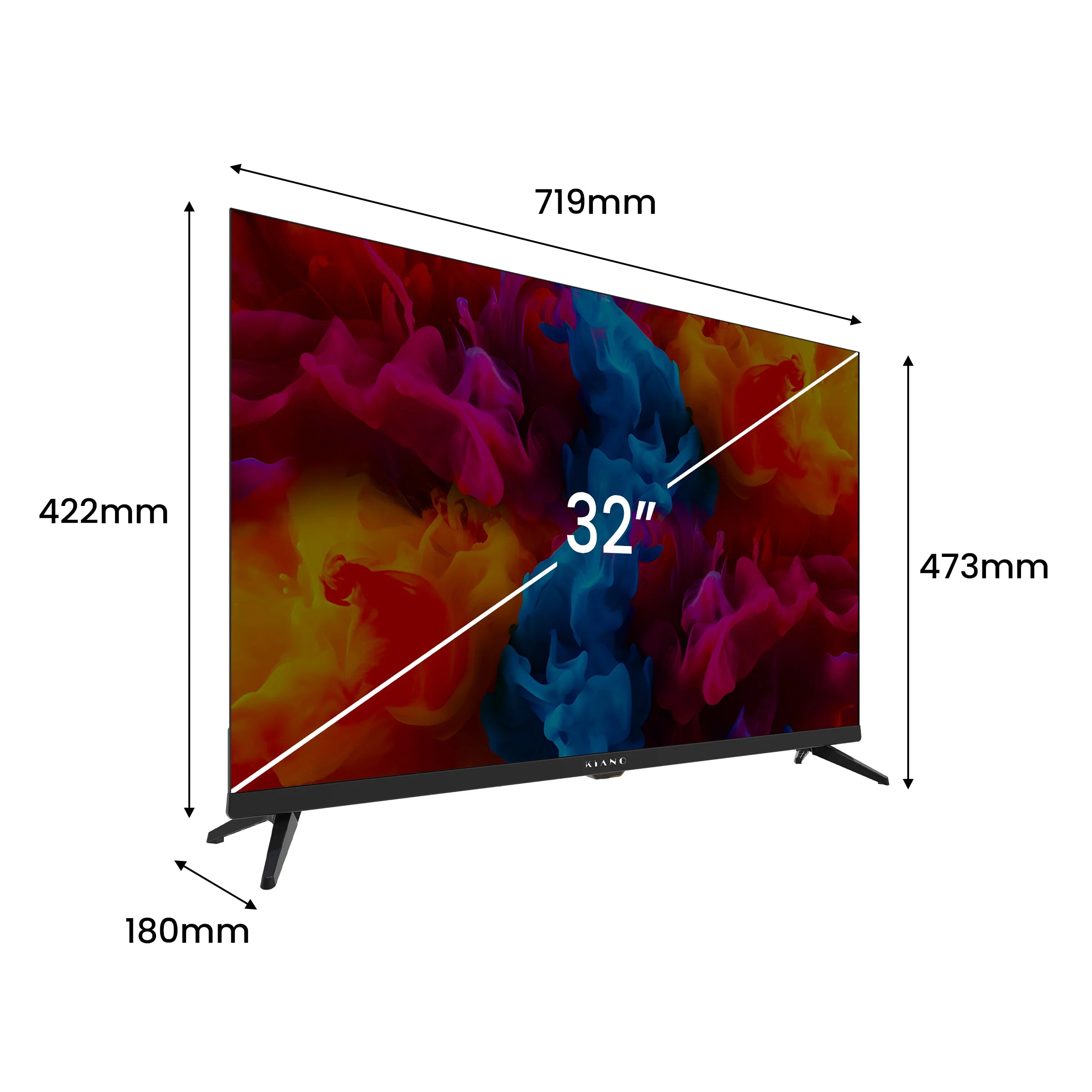 LED TV Kiano Elegance TV 32 "HD Ready Black