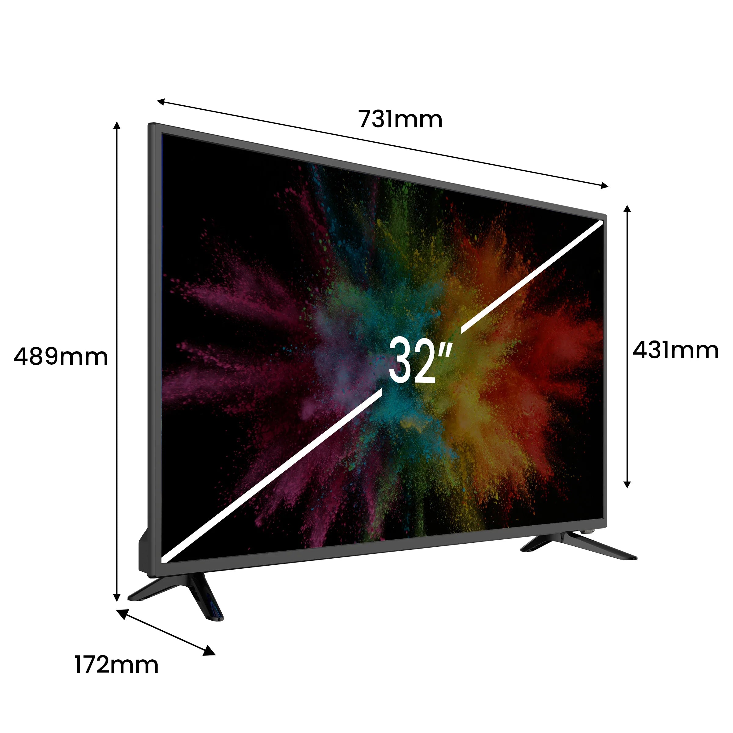 LED TV Kiano SlimTV 32 HD Ready HDMI USB PVR recorder HD picture