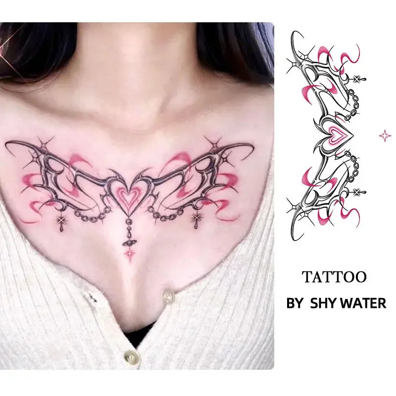 Tatuaj Temporar Sexy Succubus Fluture Waterproof pentru Femei