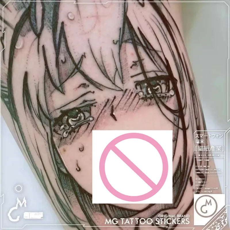 Tatuaj Temporar Anime Japonez Sexy Waterproof pentru Femei