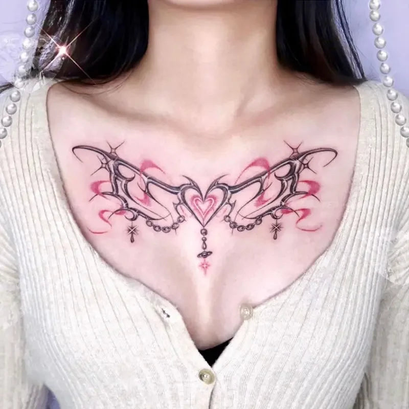 Tatuaj Temporar Sexy Succubus Fluture Waterproof pentru Femei