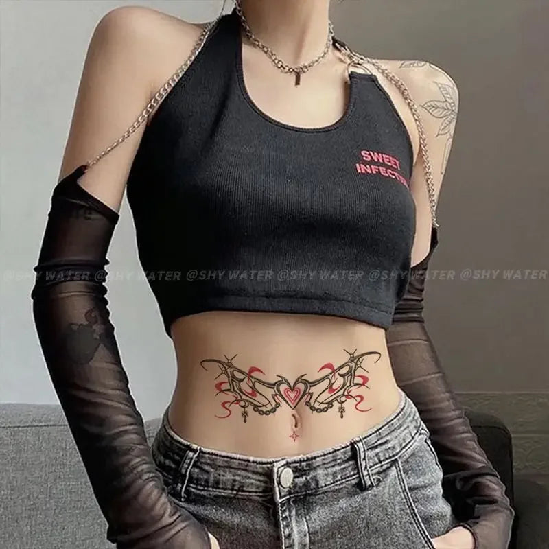 Tatuaj Temporar Sexy Succubus Fluture Waterproof pentru Femei