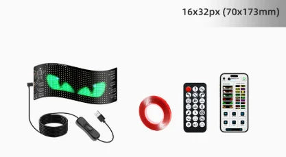 Panou LED Devil Eye Camion/Mașină – Telecomandă, 12V/24V