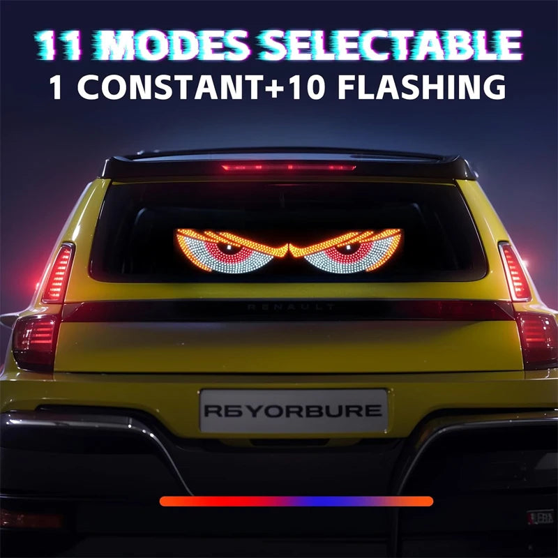 Lumini LED Devil Eyes USB Parbriz – 11 Moduri, Dinamic