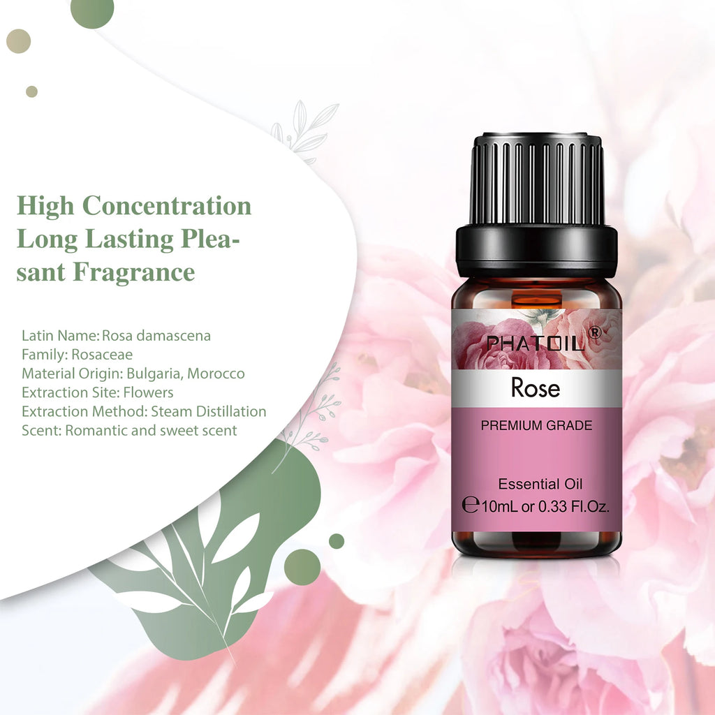 Ulei Esențial Natural PHATOIL 10ml – Eucalipt, Lavandă, Mentă