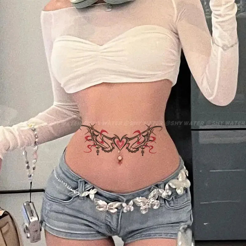 Tatuaj Temporar Sexy Succubus Fluture Waterproof pentru Femei