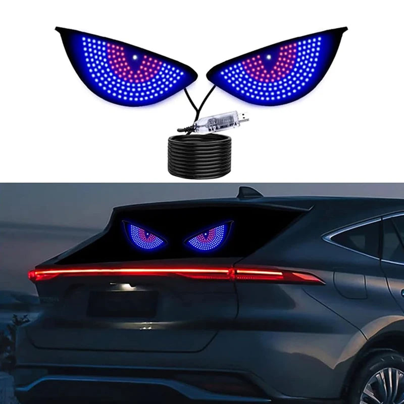 Lumini LED Devil Eyes USB Parbriz – 11 Moduri, Dinamic