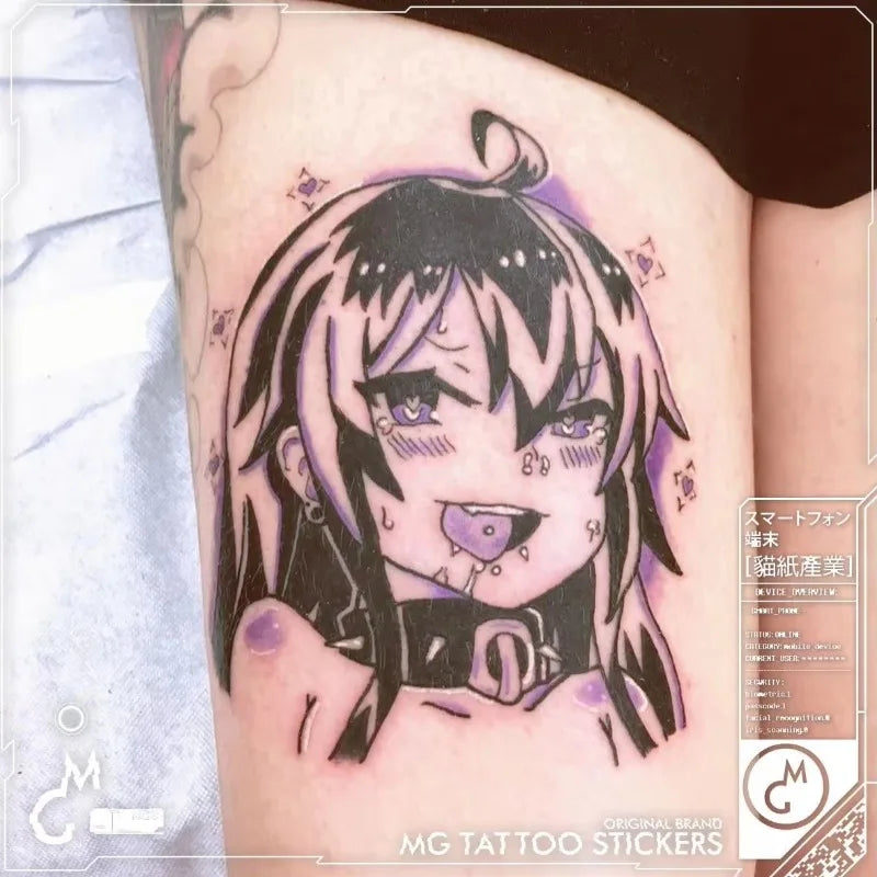 Tatuaj Temporar Anime Japonez Sexy Waterproof pentru Femei