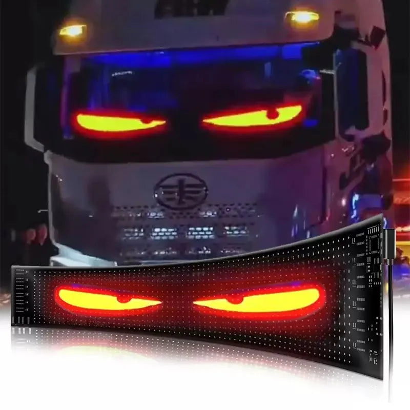 Panou LED Devil Eye Camion/Mașină – Telecomandă, 12V/24V