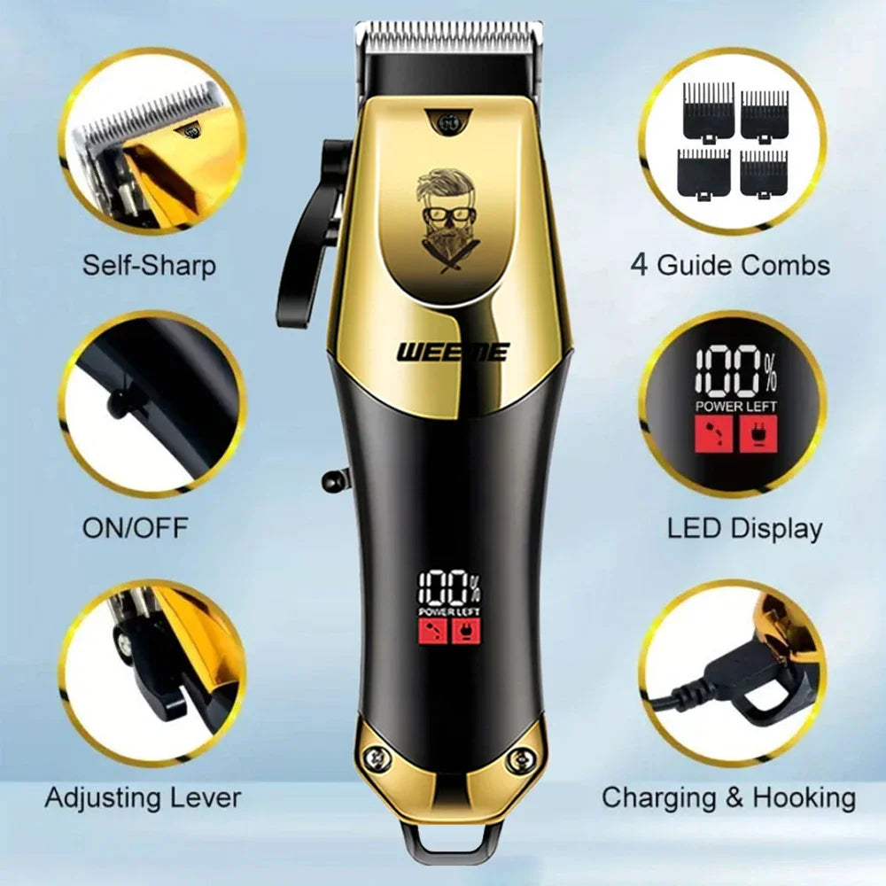 Mașină de Tuns Electrică Vintage XMSJ Cordless cu Încărcare USB