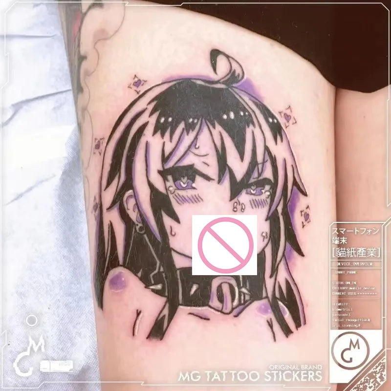 Tatuaj Temporar Anime Japonez Sexy Waterproof pentru Femei