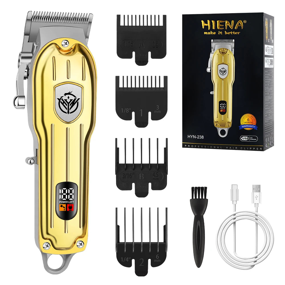 Mașină de Tuns Profesională Hiena Cordless cu Încărcare Rapidă