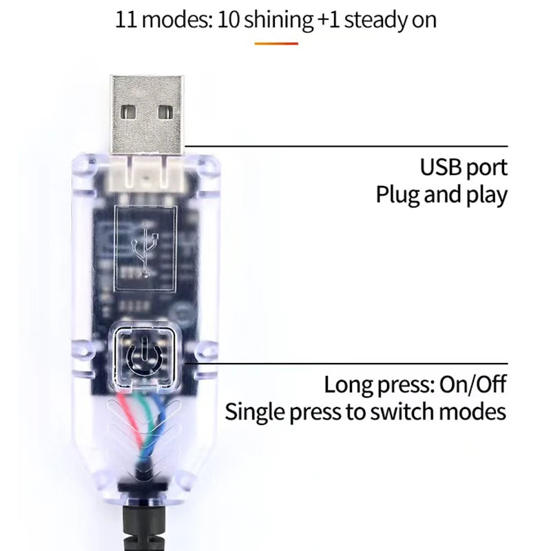 Lumini LED Devil Eyes USB Parbriz – 11 Moduri, Dinamic