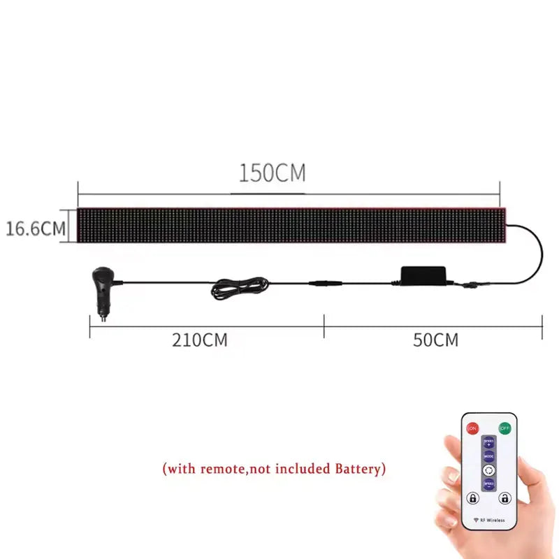 Panou LED Devil Eye Camion/Mașină – Telecomandă, 12V/24V