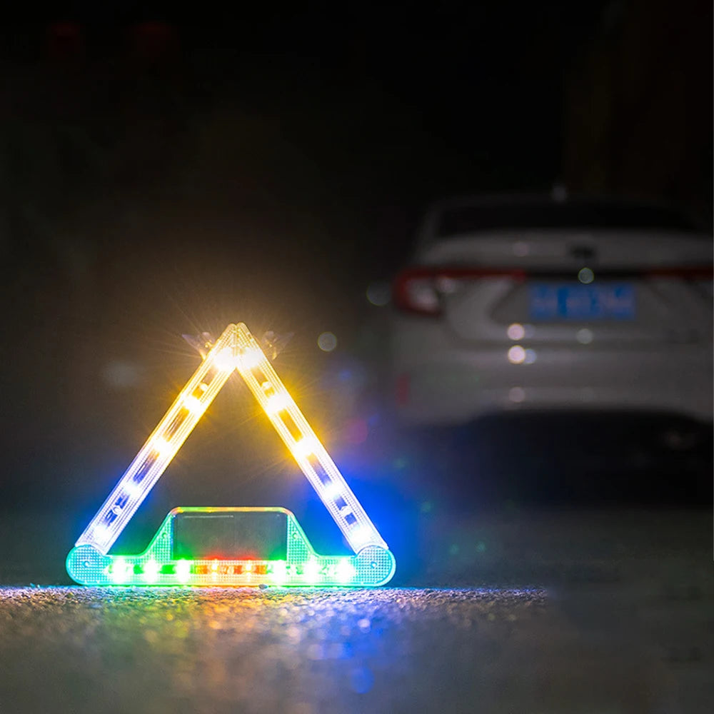 Lumini Stroboscopice LED Solar Auto – Avertizare, 18 LED, 11 Moduri