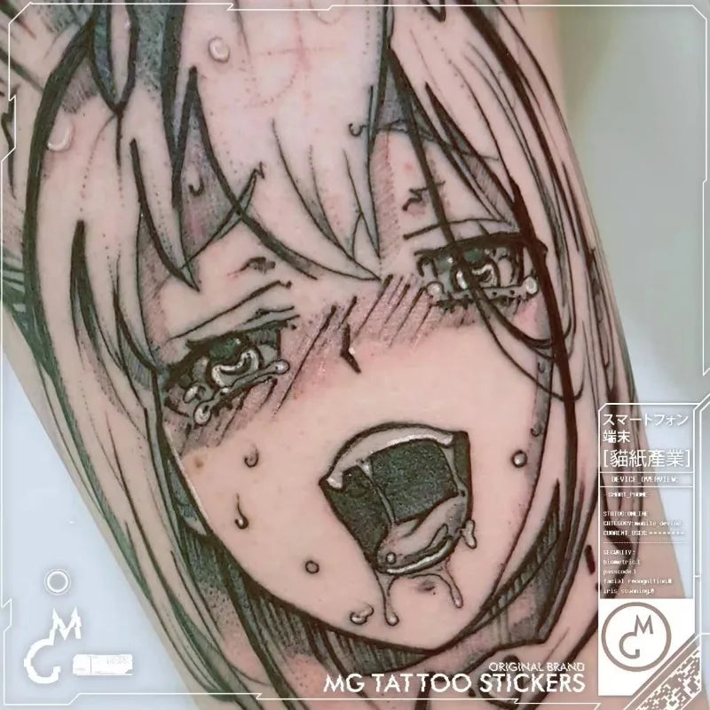 Tatuaj Temporar Anime Japonez Sexy Waterproof pentru Femei