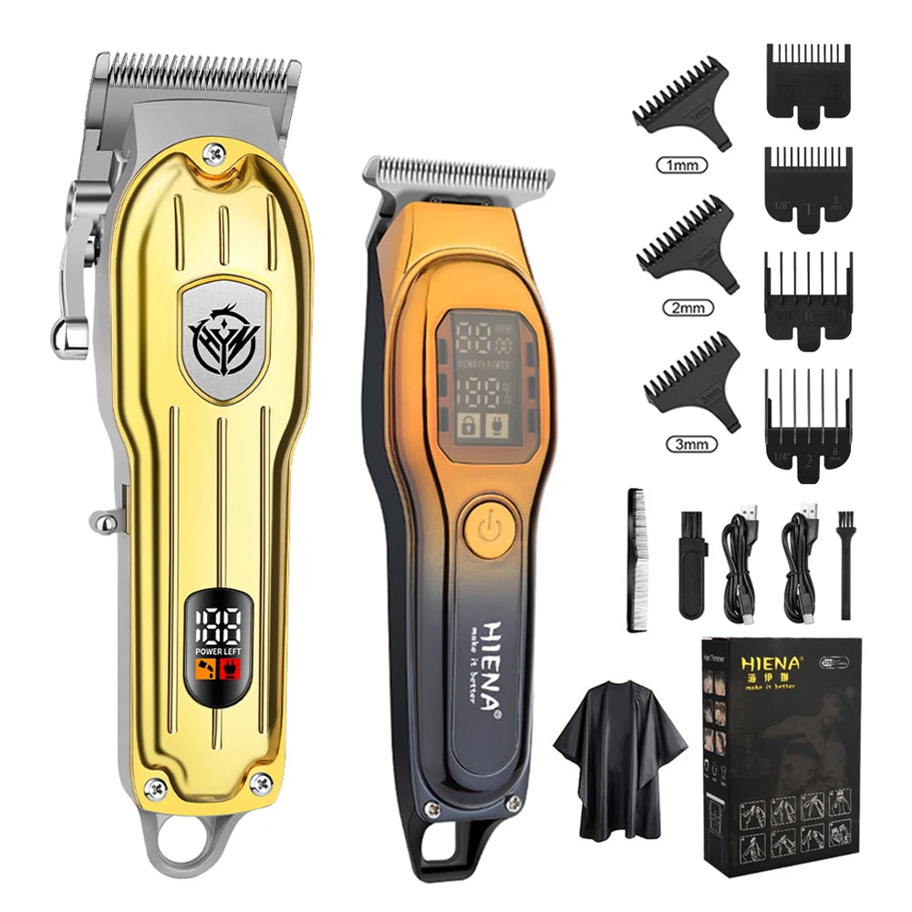 Mașină de Tuns Profesională Hiena Cordless cu Încărcare Rapidă