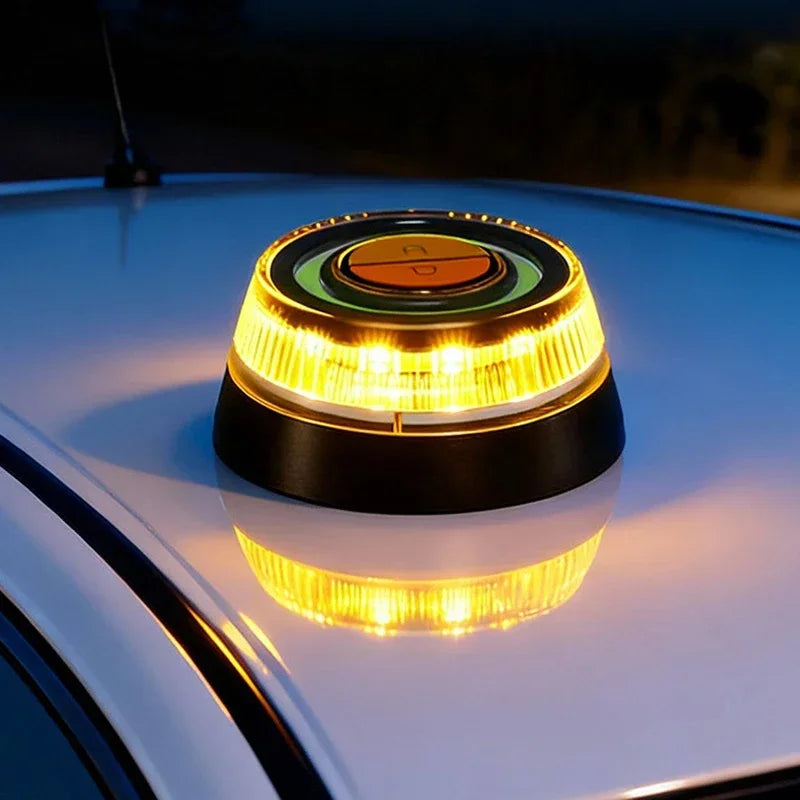 2026 1 LED Car Emergency Light Approved by DGT with Geolocation Tracker for Quick And Efficient Position Light 360 Degree Vision