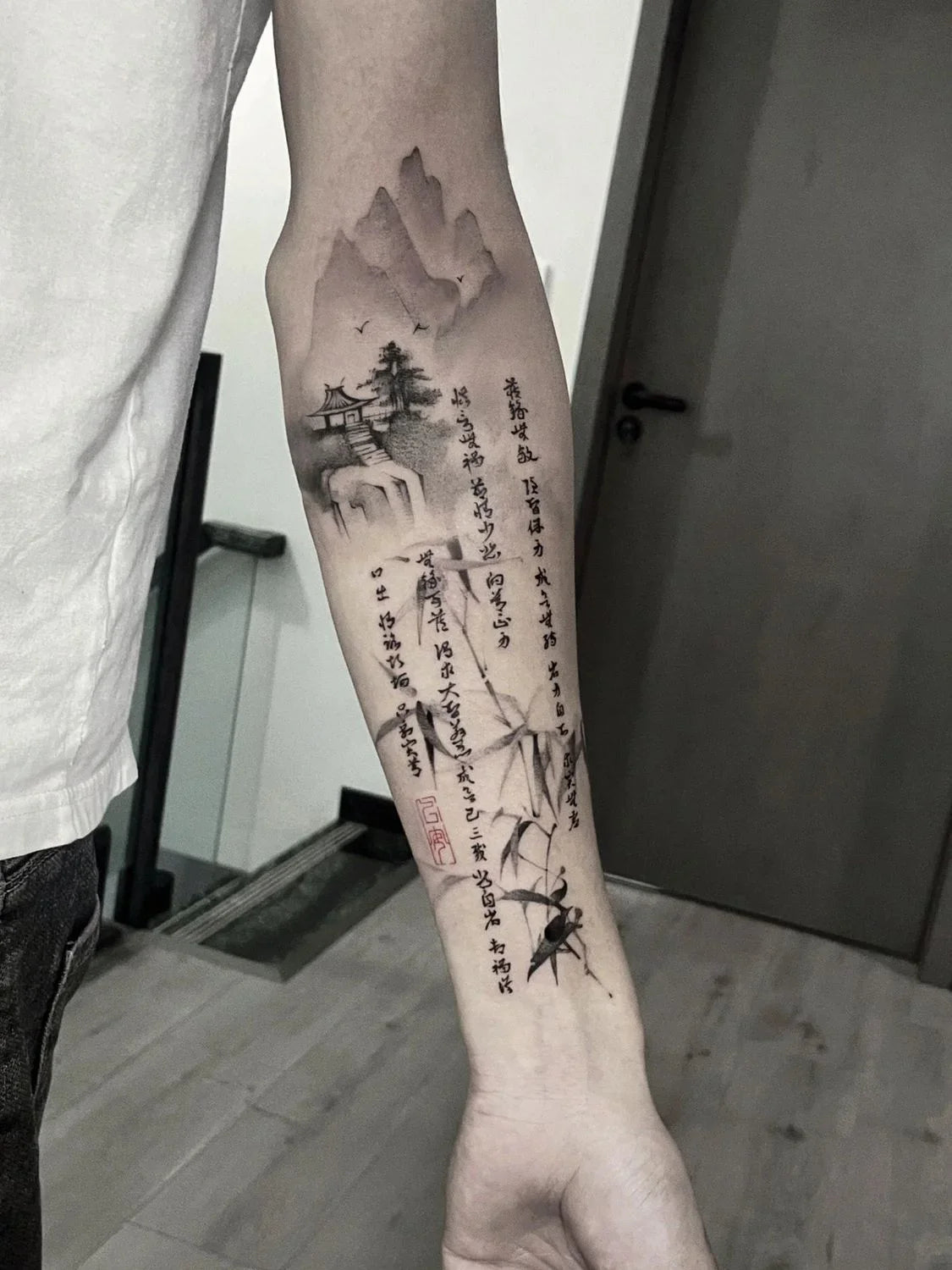 Tatuaj Temporar Peisaj Chinezesc Herbal Waterproof