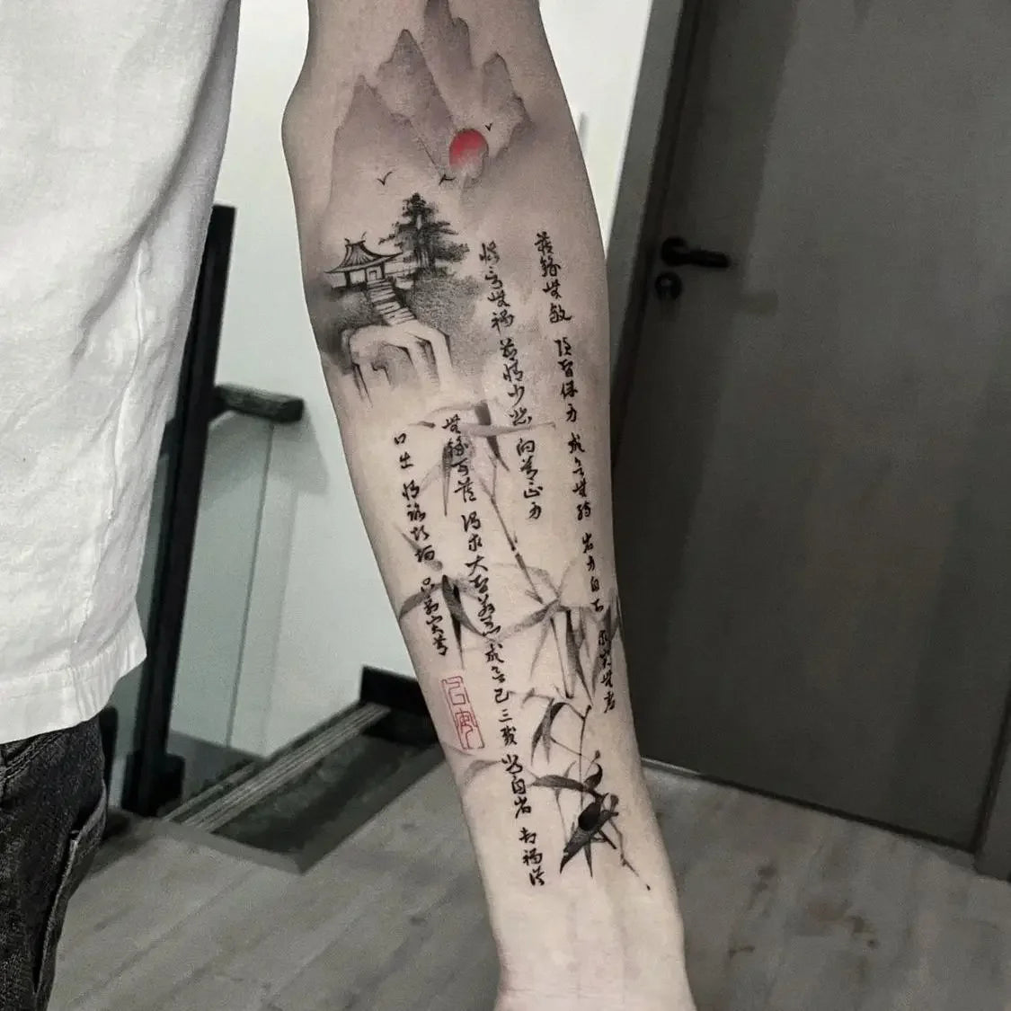Tatuaj Temporar Peisaj Chinezesc Herbal Waterproof