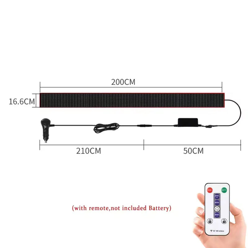 Panou LED Devil Eye Camion/Mașină – Telecomandă, 12V/24V