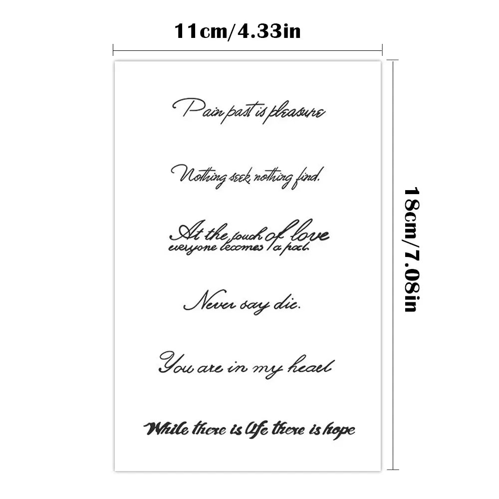 Tatuaj Temporar Semi-Permanent Juice Ink cu Citat Inspirational