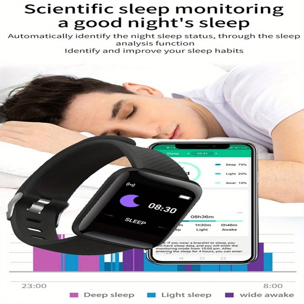 Smartwatch Sport cu Brățară – Monitorizare Fitness, Compatibil Android