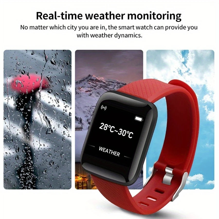 Smartwatch Sport cu Brățară – Monitorizare Fitness, Compatibil Android