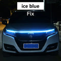 LED  Car Daytime Running Light DRL With Turn Signal Lamp Car Hood Decorative Light Strip With Start Scan Meteor Dynamic 12V