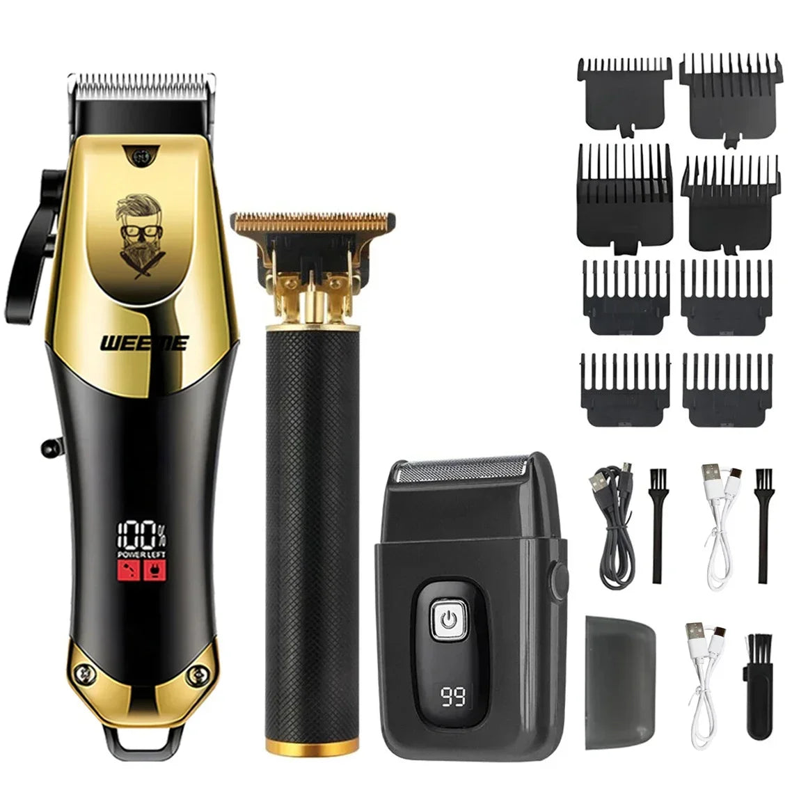Mașină de Tuns Electrică Vintage XMSJ Cordless cu Încărcare USB