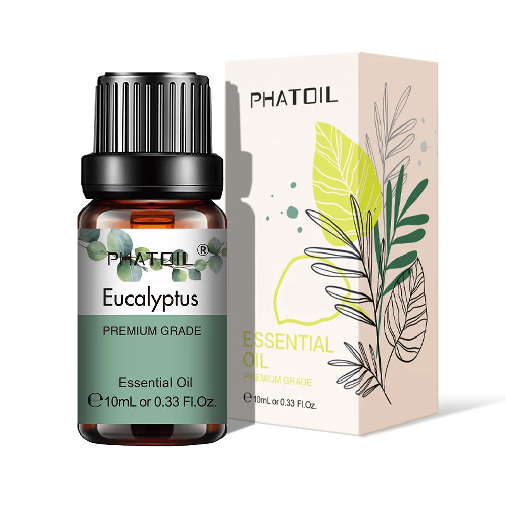 Ulei Esențial Natural PHATOIL 10ml – Eucalipt, Lavandă, Mentă